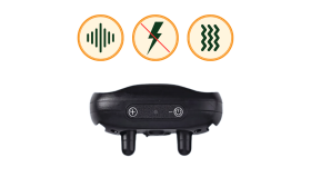 No-shock anti-bark hondenhalsband met pootafdruk ontwerp, oplaadbaar via USB, waterdichte ontwerp, tot 14 dagen.