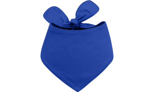 Blauwe katoenen hondenbandana met knoop, makkelijk te wassen, geschikt voor honden en katten, lichtgewicht voor comfort.