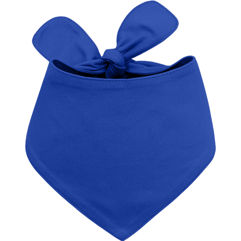 Katoenen Bandana voor Honden Blauwe katoenen hondenbandana met knoop, makkelijk te wassen, geschikt voor honden en katten, lichtgewicht voor comfort.