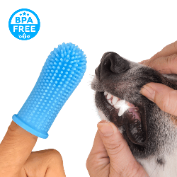 360º Siliconen Vingertandenborstel voor Honden