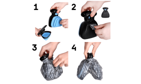 Gemakkelijk Schoon te Maken Draagbare Hondenpoepschep met kliksysteem - Inclusief milieuvriendelijke zakjes