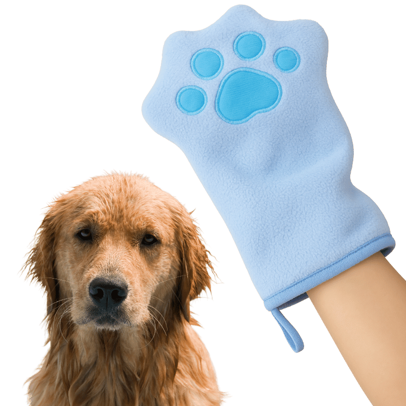 Microvezel Drooghandschoen Handdoek voor Honden & Katten – Fleece