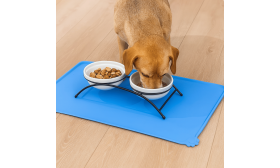 Waterdichte Siliconen Voerbakmat met Opstaande Randen – Perfecte Voerbak Placemat voor Honden