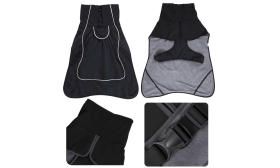 Reflecterende waterdichte hondenjas met warme fleecevoering