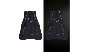 Reflecterende waterdichte hondenjas met warme fleecevoering