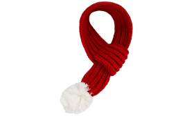 Warme gebreide kerst sjaal voor honden – Feestelijke huisdier bandana accessoire