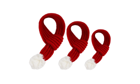 Warme gebreide kerst sjaal voor honden – Feestelijke huisdier bandana accessoire