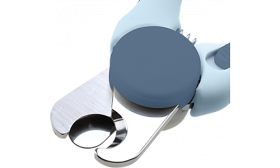 Blauwe hondennagelknipper met veiligheidsring, scherpe roestvrijstalen messen voor trim, geschikt voor honden en katten.