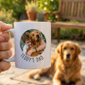 Gepersonaliseerde honden mok met ronde foto – persoonlijk cadeau voor hondenbezitters